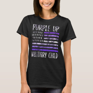 Camiseta Mês Da Criança Militar 2022 Púrpura Para Mil