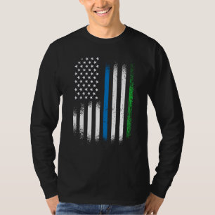 Camiseta Mês da Herança Americana em Serra Leoa Patriota Le