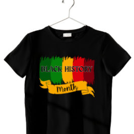 Camiseta Mês da Herança da História Negra com Pincelada