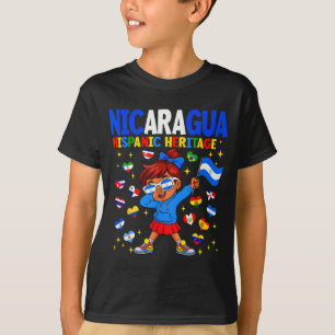 Camiseta Mês da Herança Hispânica Bandeira da Nicarágua Nic