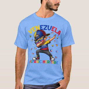 Camiseta Mês da Herança Hispânica Bandeira da Venezuela s V