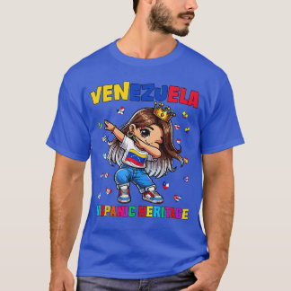 Camiseta Mês da Herança Hispânica Bandeira da Venezuela Ven