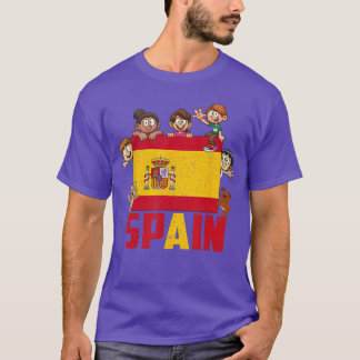 Camiseta Mês da Herança Hispânica Espanha Meninos Meninasvi