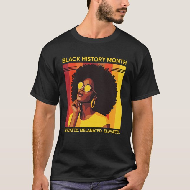 Camiseta Mês da História Afro-Americana 1 (Frente)