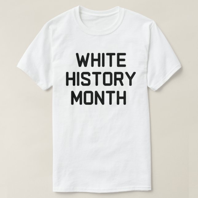 Camiseta Mês da História Branca (Frente do Design)