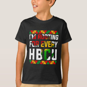 Camiseta Mês da História das Hbcu Negras Estou Torcendo Por
