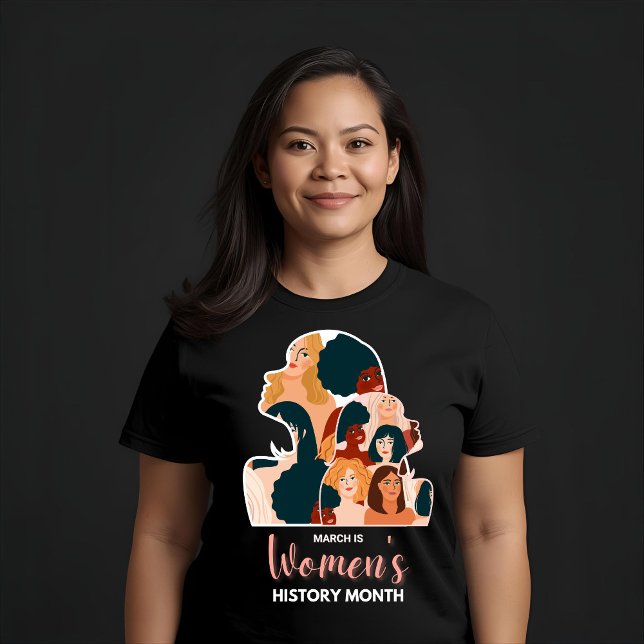 Camiseta Mês da História das Mulheres (Criador carregado)