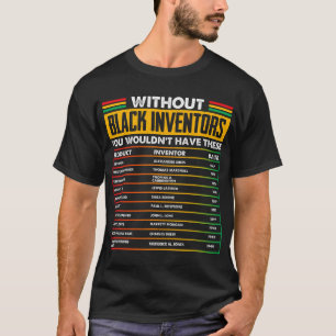 Camiseta Mês da História de Inventores Negros Esquecidos Pe