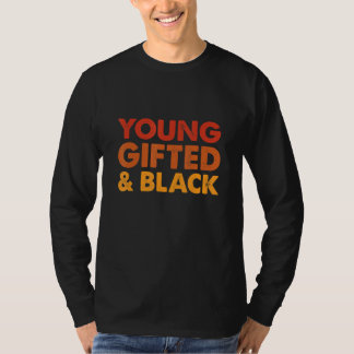 Camiseta Mês da História de Jovens Negros Super-dotados e A