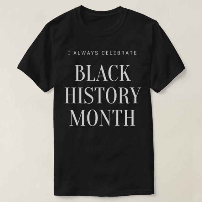 Camiseta Mês da História Negra (Frente do Design)