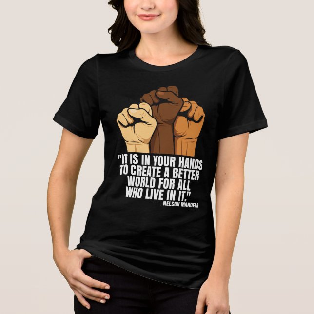 Camiseta - Mês da História Negra 100 Anos (Frente)