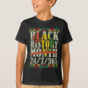 Camiseta Mês da História Negra 247365 Com Bandeira do Mapa