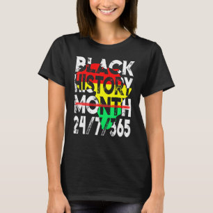 Camiseta Mês da História Negra 247365 Mapa da África Melani