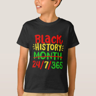 Camiseta Mês da História Negra 247365 Orgulho Afro-American