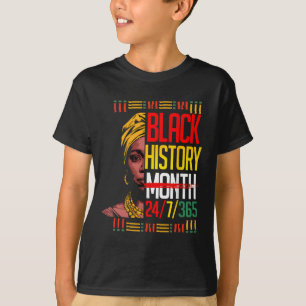 Camiseta Mês da História Negra 247365 Orgulho da Melanina A