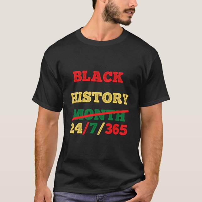 Camiseta Mês da História Negra 24/7/365 (Frente)