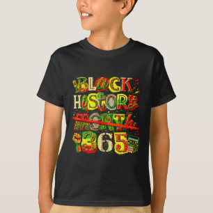 Camiseta Mês da história negra 365 retrô orgulho cultural