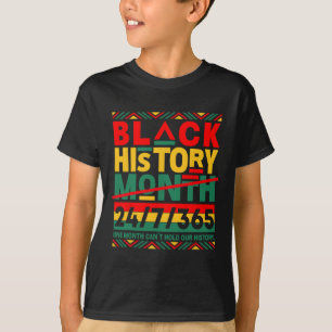 Camiseta Mês da História Negra Afro-Americana 24 7 375 Home