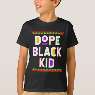 Camiseta Mês da História Negra Afro-Americana Menino Negro