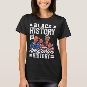 Camiseta Mês da História Negra Bandeira Americana América 