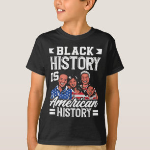 Camiseta Mês da História Negra Bandeira Americana América