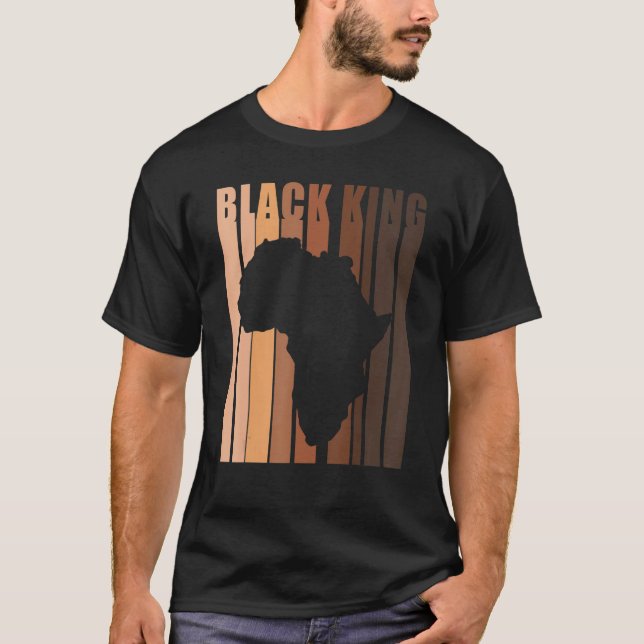 Camiseta Mês da História Negra do Rei Negro (Frente)