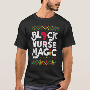 Camiseta Mês da História Negra Enfermeira Melanina Afro-Ame