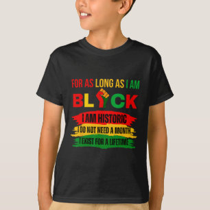 Camiseta Mês da História Negra Enquanto Eu For Orgulho Negr