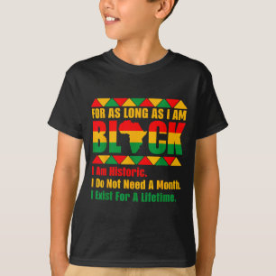 Camiseta Mês da história negra enquanto orgulho negro
