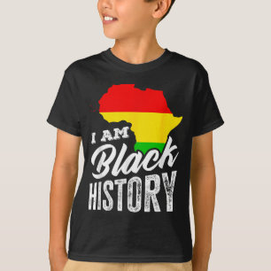 Camiseta Mês da História Negra Eu Sou História Negra África