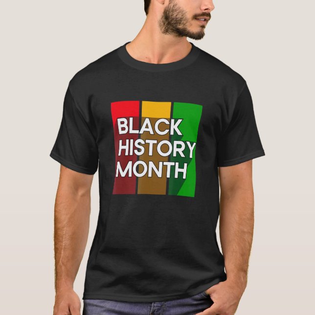 Camiseta Mês da História Negra Fevereiro Professor (Frente)
