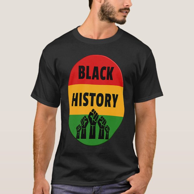 Camiseta Mês da História Negra  Grupo Punho de Poder (Frente)