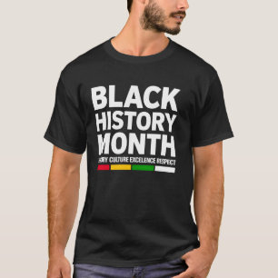Camiseta Mês da História Negra História Cultura Excelência