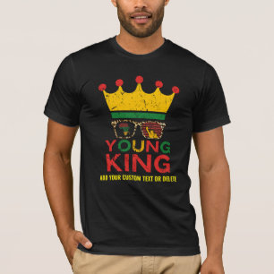 Camiseta Mês da História Negra Jovem King Rustic BLM