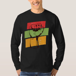 Camiseta Mês da História Negra l Punho do Orgulho Negro Col