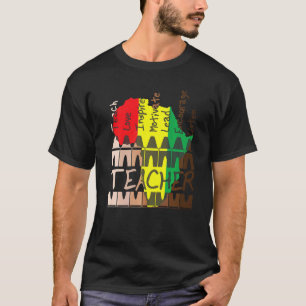 Camiseta Mês da História Negra Melanina Orgulho Professor A