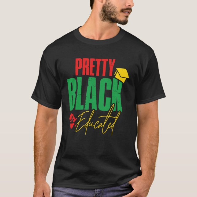 Camiseta Mês da História Negra Meninas de Pele Marrom Melan (Frente)