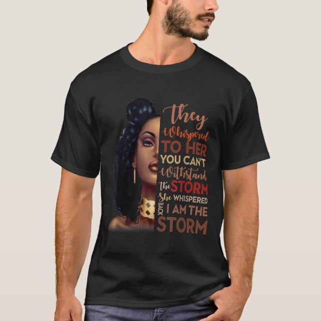 Camiseta Mês da História Negra - Mulher Africana Afro Eu So (Frente)