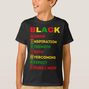 Camiseta Mês da História Negra Orgulho Afro-Americano Celeb