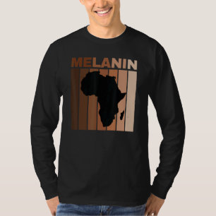 Camiseta Mês da História Negra Orgulho Afro-Americano Melan