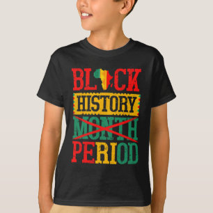 Camiseta Mês da História Negra Período Melanina Orgulho Neg
