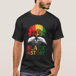 Camiseta Mês da História Negra Raízes Africanas Orgulho Pan