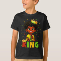 Mês da História Negra Rei Jovem Negro Cabelo Afro