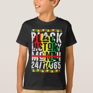 Camiseta Mês da História Negra Um Mês Não Pode Segurar Noss