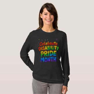 Camiseta mês da orgulho da deficiência julho