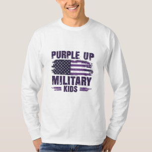 Camiseta Mês de Awreness Militar Roxo