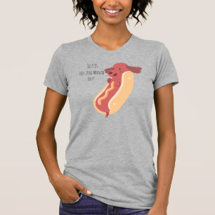 Camiseta Mês de cachorro quente, trocadilho de cachorro qu