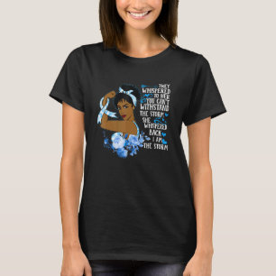 Camiseta Mês de Consciência da Diabetes para Poderosa Guerr