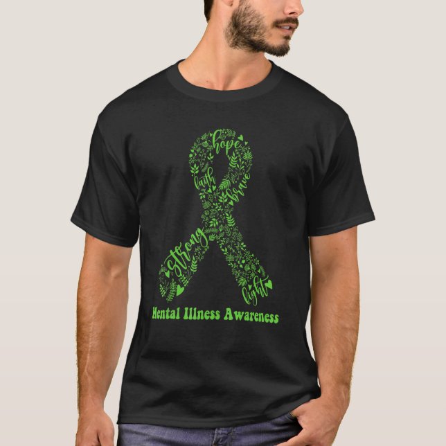 Camiseta Mês de Consciência da Doença Mental Mundial da Fai (Frente)