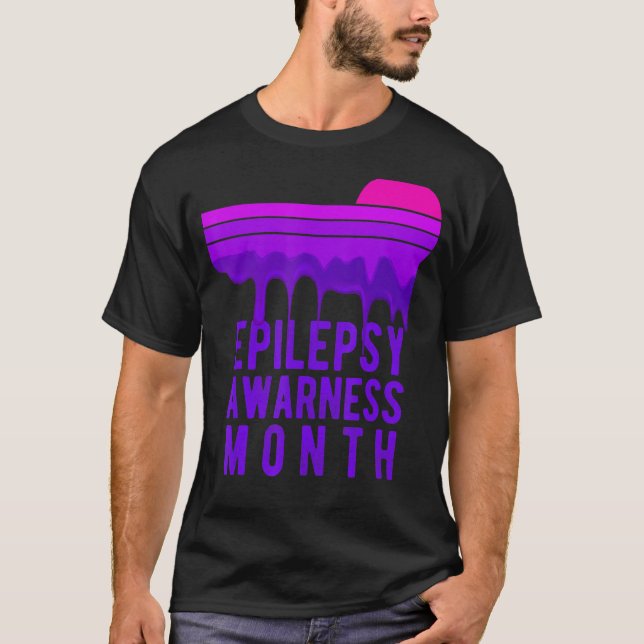 Camiseta Mês De Consciência Da Epilepsia Em Novembro Vestim (Frente)